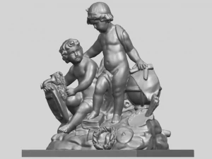 two kids 01 3D Print Model