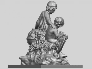 two kids 01 3D Print Model