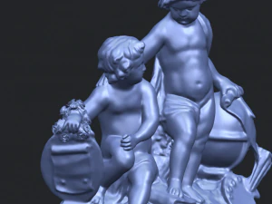 two kids 01 3D Print Model