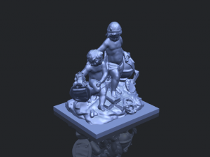 two kids 01 Modelo de Impressão 3D