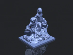two kids 01 3D Print Model