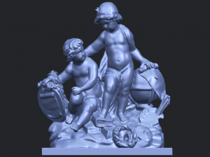 two kids 01 Modelo de Impressão 3D