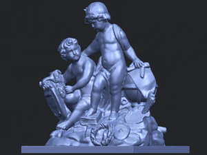 two kids 01 3D Print Model