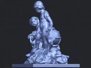 two kids 01 3D Print Model