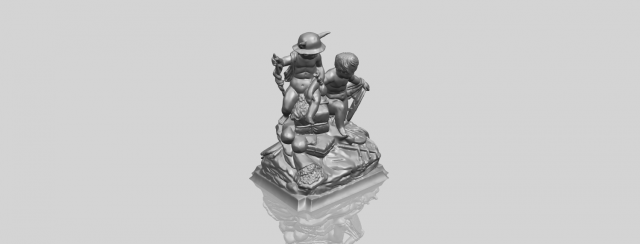 two kids 02 3D-Druckmodell .c4d .max .obj .3ds .fbx .stl .blend 
