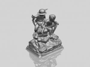two kids 02 3D Print Model