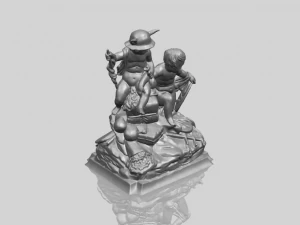 two kids 02 3D Print Model