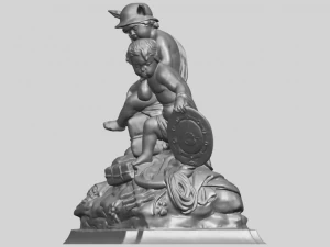 two kids 02 3D Print Model