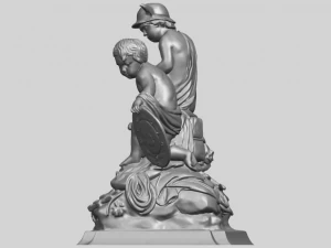 two kids 02 3D Print Model