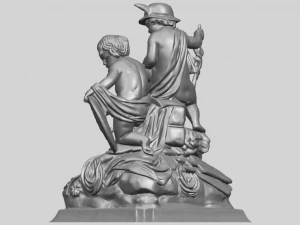 two kids 02 3D Print Model