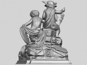 two kids 02 3D-Druckmodell