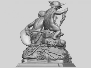 two kids 02 3D Print Model