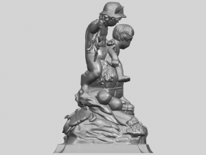 two kids 02 3D-Druckmodell