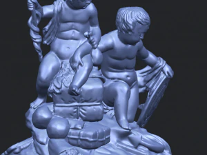 two kids 02 3D Print Model
