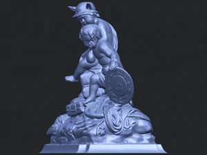 two kids 02 3D Print Model