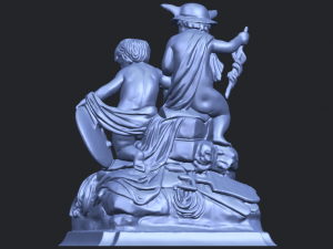 two kids 02 3D-Druckmodell