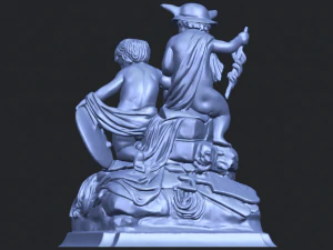 two kids 02 3D Print Model
