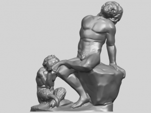 man and kid Modelo de Impressão 3D