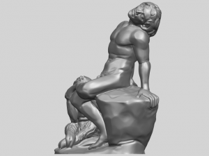 man and kid Modelo de Impressão 3D