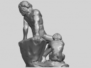 man and kid Modelo de Impressão 3D