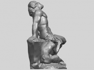man and kid Modelo de Impressão 3D
