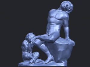man and kid Modelo de Impressão 3D