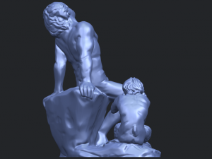 man and kid Modelo de Impressão 3D