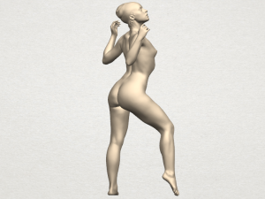 naked girl a01 Model Cetak 3D