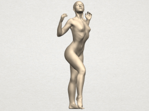naked girl a01 Model Cetak 3D