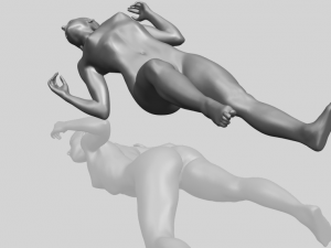 naked girl a01 Model Cetak 3D