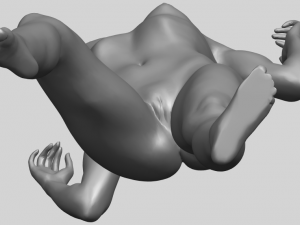 naked girl a01 Model Cetak 3D