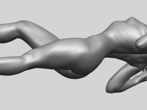 naked girl a01 Model Cetak 3D