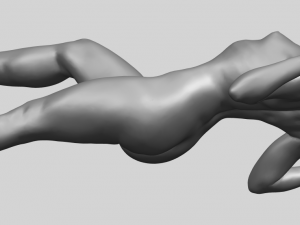 naked girl a01 Model Cetak 3D