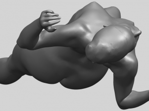 naked girl a01 Model Cetak 3D