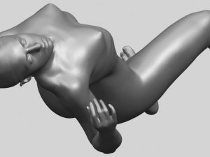 naked girl a01 Model Cetak 3D