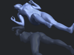 naked girl a01 Model Cetak 3D