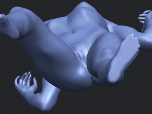 naked girl a01 Model Cetak 3D