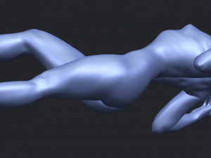 naked girl a01 Model Cetak 3D