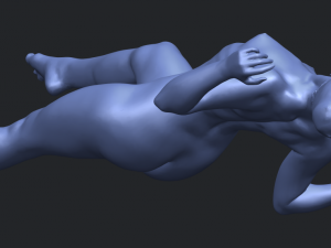 naked girl a01 Model Cetak 3D
