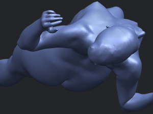 naked girl a01 Model Cetak 3D