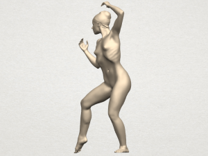 naked girl a02 Modèles 3D en vedette