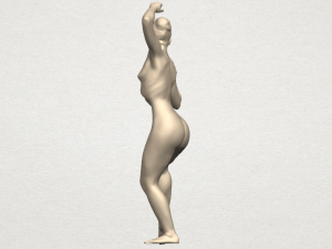 naked girl a02 Modèles 3D en vedette