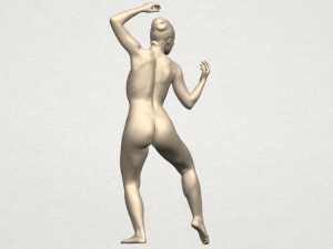 naked girl a02 Modèles 3D en vedette