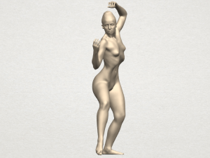 naked girl a02 Modèles 3D en vedette