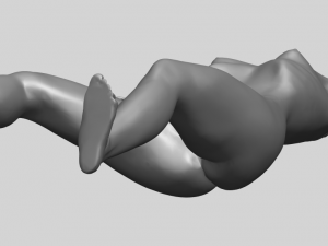 naked girl a02 Modèles 3D en vedette