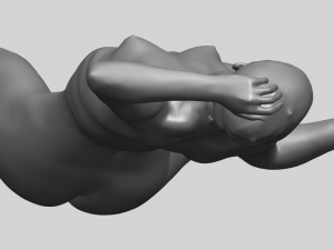 naked girl a02 Modèles 3D en vedette