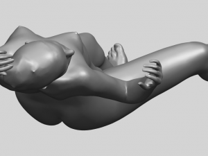 naked girl a02 Modèles 3D en vedette