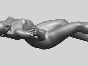 naked girl a02 Modèles 3D en vedette