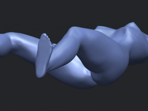 naked girl a02 Modèles 3D en vedette