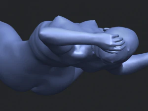 naked girl a02 3D Print Model